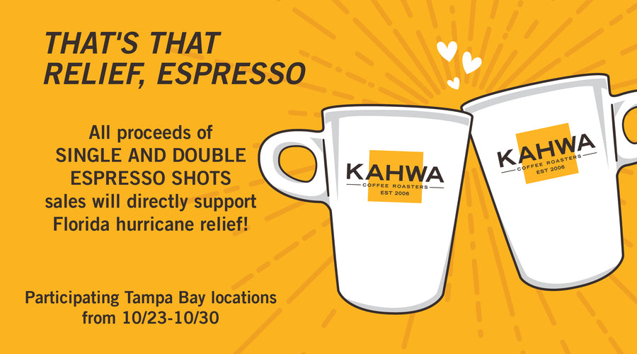 Kahwa helps raise funds for hurricane relief efforts